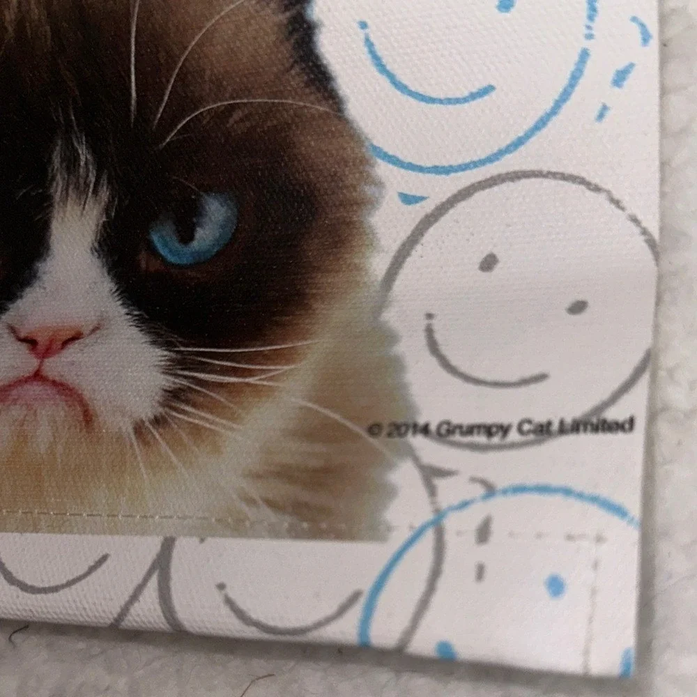 Ganz Grumpy Cat This Is My Happy Face Cotton Canvas Wall Hanging Banner HGC13305